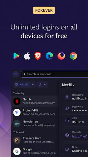 Proton Pass: Password Manager Capture d'écran 2