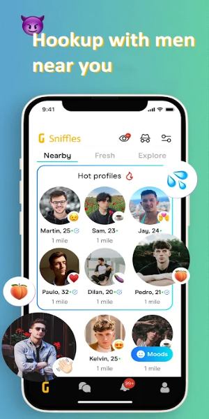 Sniffles: Gay Guys Hookup ภาพหน้าจอ 1