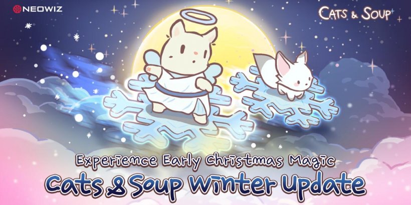 Nagbibigay-daan sa iyo ang pag-update sa taglamig ng Cats & Soup na bihisan ang mga kuting bilang mga Christmas elf at higit pa