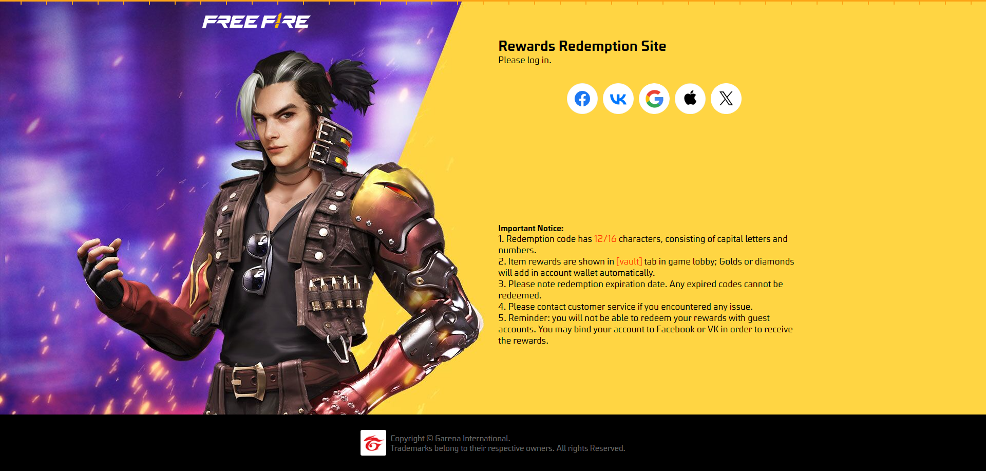 Free Fire MAX – Lahat ng Gumagana na Code ng Redeem Enero 2025