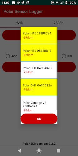 Polar Sensor Logger Скриншот 2
