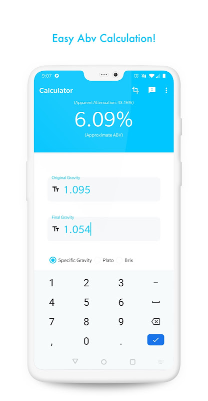 Simple ABV Calculator Captura de tela 1
