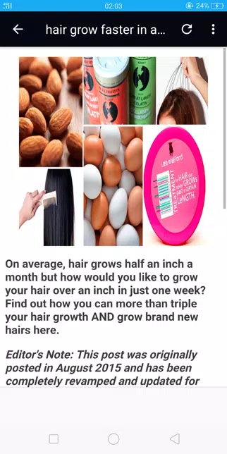 How to grow hair faster 스크린샷 1
