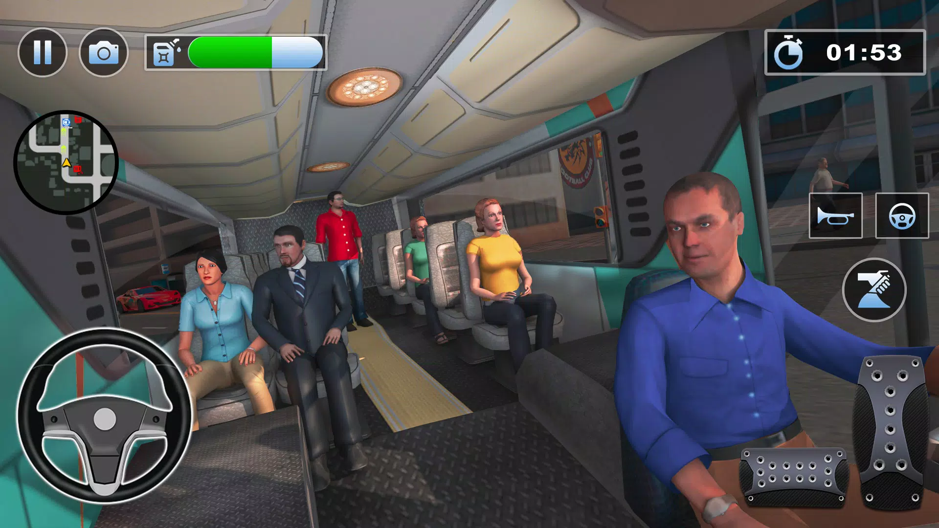 Bus Driving Simulator PVP Game Скриншот 2