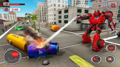 fire truck flying robot rescue Captura de pantalla 1