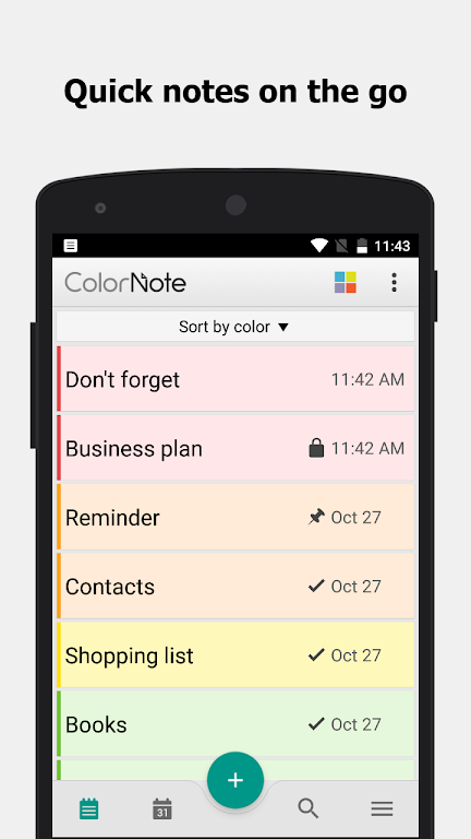 ColorNote Tangkapan skrin 1