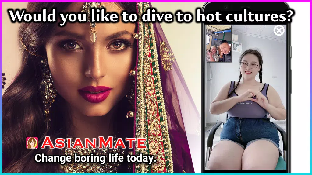 AsianMate - Live video chat Zrzut ekranu 1