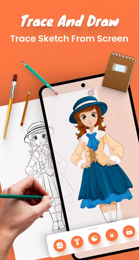 Draw sketch : Sketch and Paint ဖန်သားပြင်ဓာတ်ပုံ 3