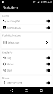 Flash Alerts - Call & SMS Capture d'écran 1