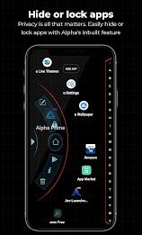 Тема Alpha Hybrid Launcher 4D Скриншот 2