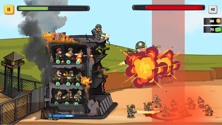 World War Army Defense: TD WW2 Ảnh chụp màn hình 1