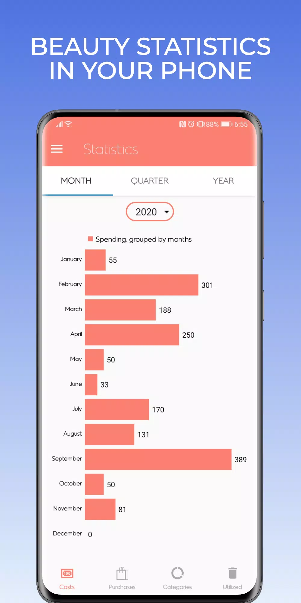 Beautistics: Makeup Organizer Captura de tela 3