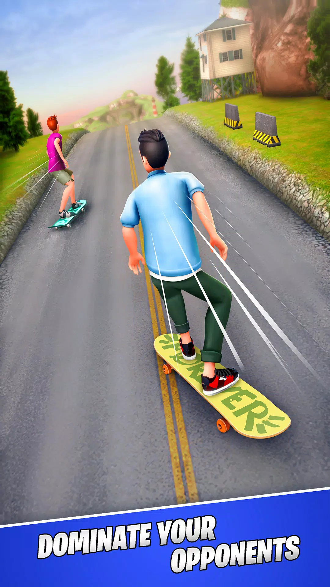 Skate Rush: Champions Race ဖန်သားပြင်ဓာတ်ပုံ 1