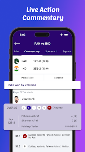 CrickZone: Live Cricket Scores Скриншот 4