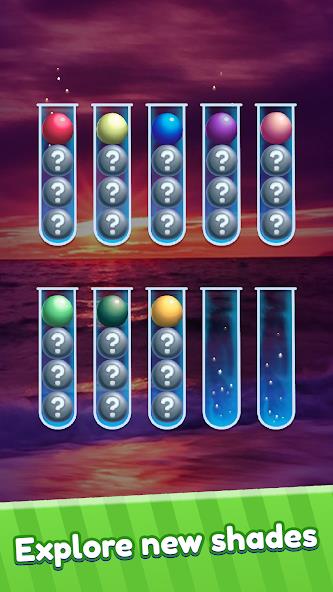 Ball Sort Puzzle Color Sort Mod ဖန်သားပြင်ဓာတ်ပုံ 3