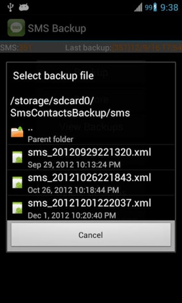 Super Backup: SMS and Contacts Tangkapan skrin 2