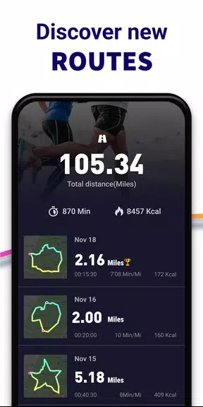 Running App - GPS Run Tracker ဖန်သားပြင်ဓာတ်ပုံ 2