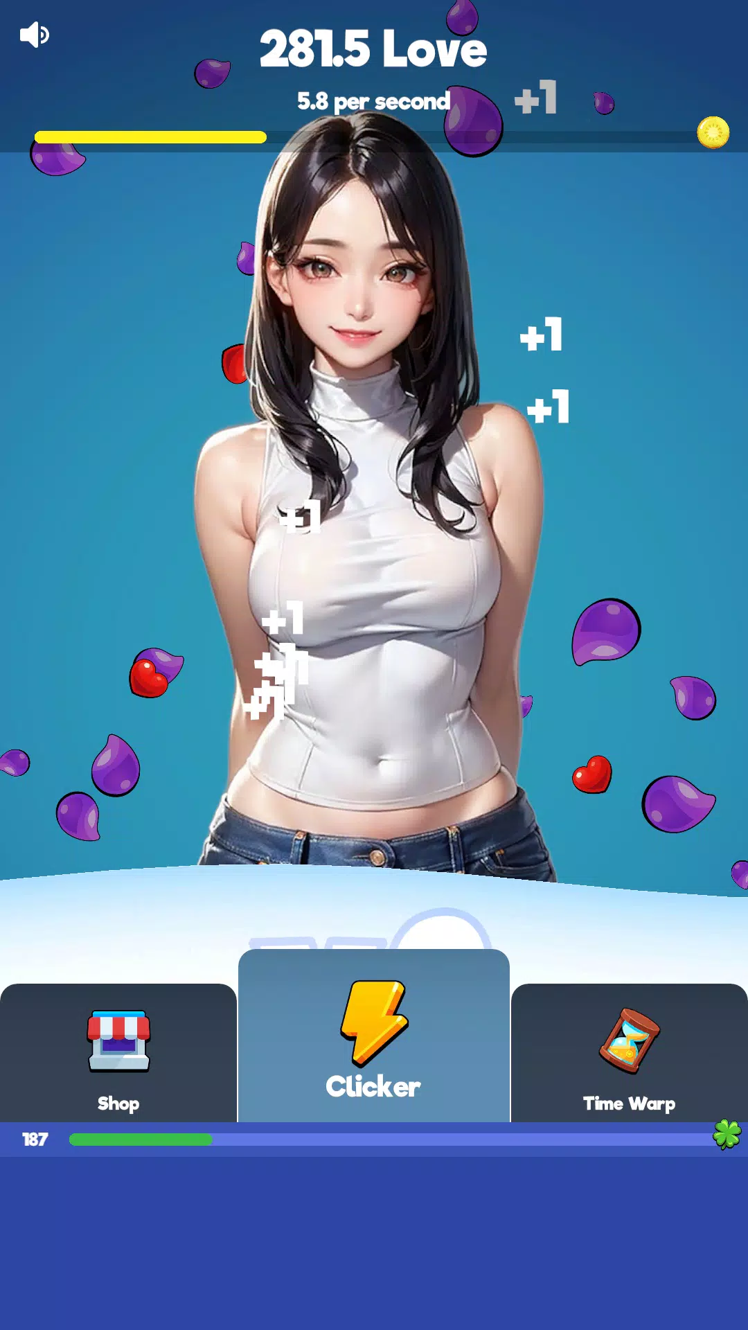 Sexy touch girls: idle clicker ภาพหน้าจอ 1