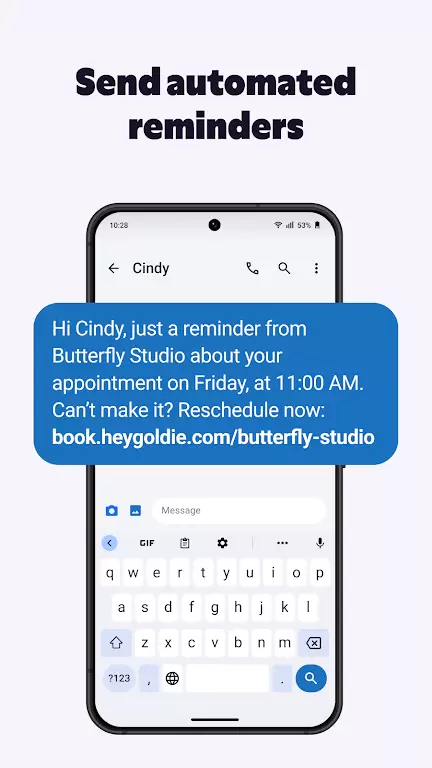 Goldie: Appointment Scheduler Скриншот 3