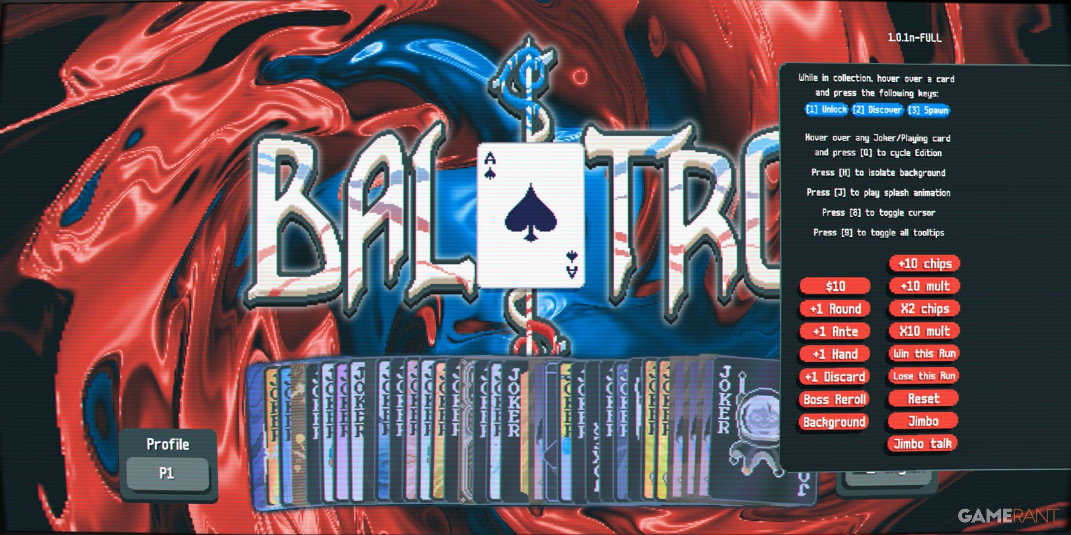 Balatro作弊代碼釋放：解鎖秘密特權