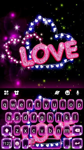 Teclado Neon Love Captura de tela 1