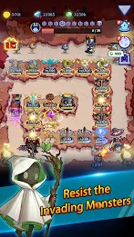 Idle Defense: Dark Forest स्क्रीनशॉट 1