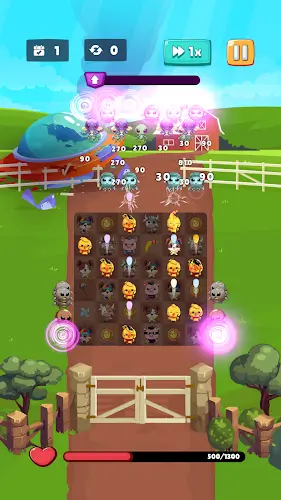 Farm Vs Aliens - Merge TD Скриншот 3