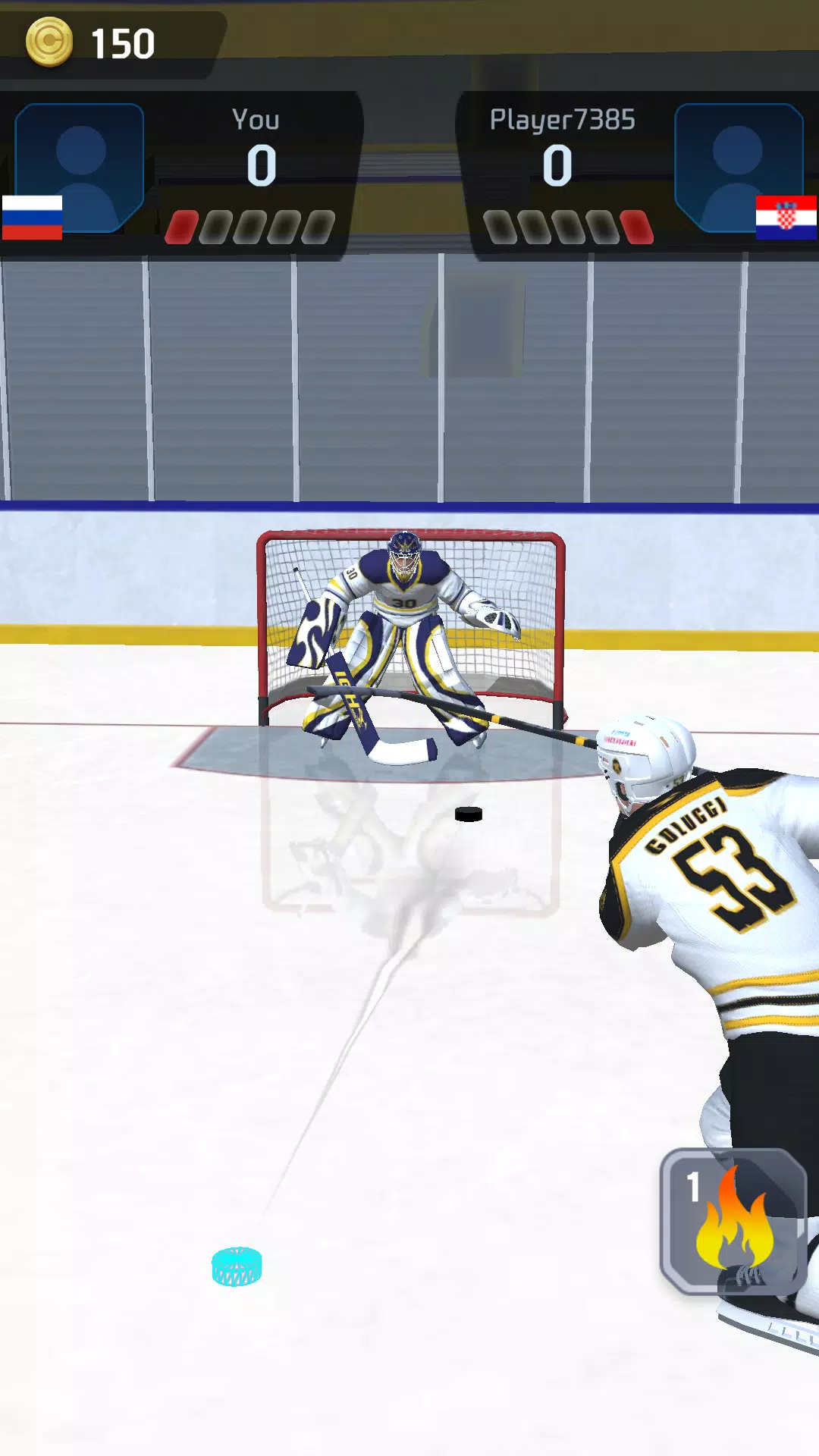 Hockey Game Stars 3D Скриншот 2