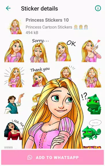 Princess Cartoon WAsticker應用截圖第2張