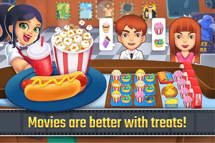 My Cine Treats Shop: Food Game Скриншот 1