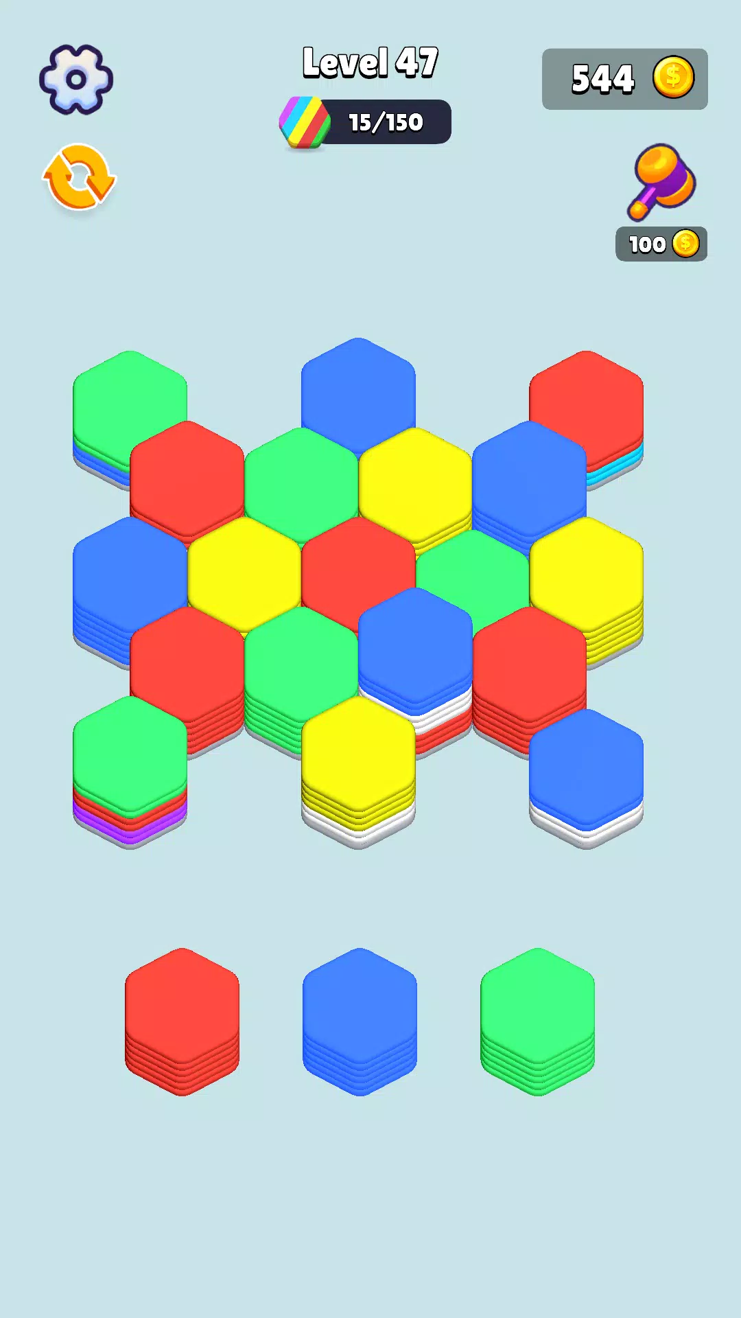 Stack Hexa Sort: Puzzle Match Tangkapan skrin 1