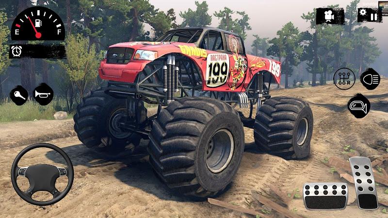 Schermata Hillock Monster Truck Driving 1