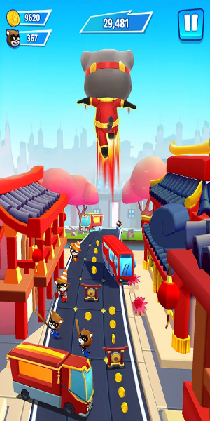 Talking Tom Hero Dash MOD Скриншот 3