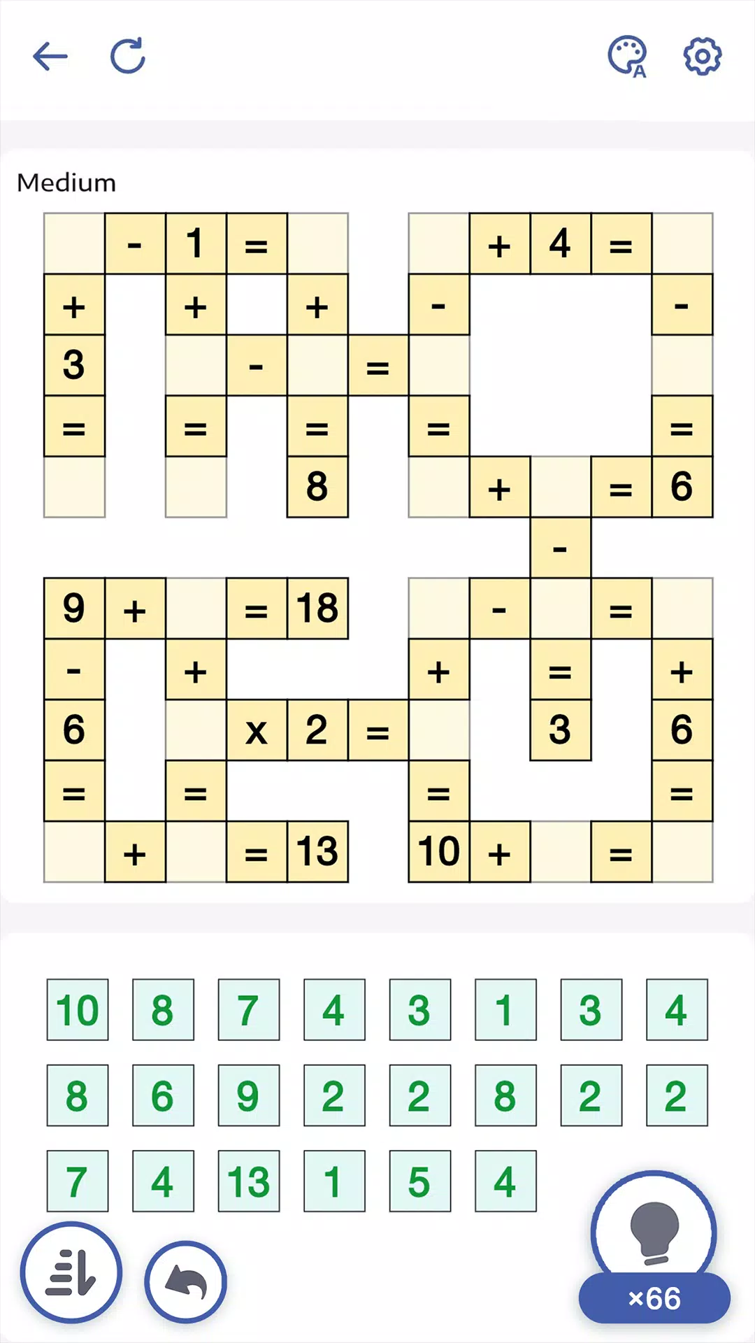 Crossmath - Math Puzzle Games Capture d'écran 3