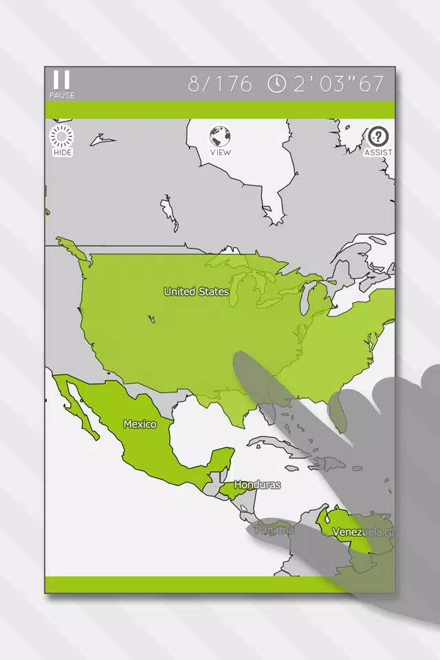 E. Learning World Map Puzzle Скриншот 1