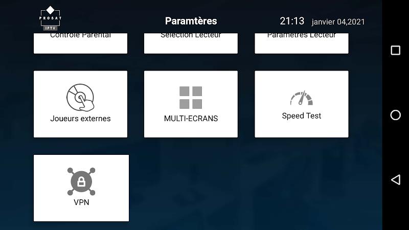 Prosat IPTV Player Скриншот 3
