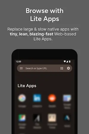 Hermit — Lite Apps Browser Captura de tela 1