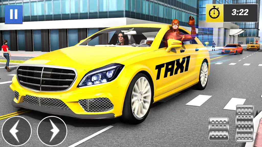 Superhero Car Games Taxi Games Скриншот 1
