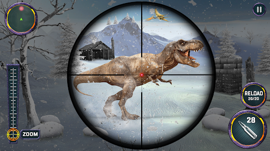 Schermata Dino Hunter Sniper 3d: Dinosaur Free FPS Shooting 1