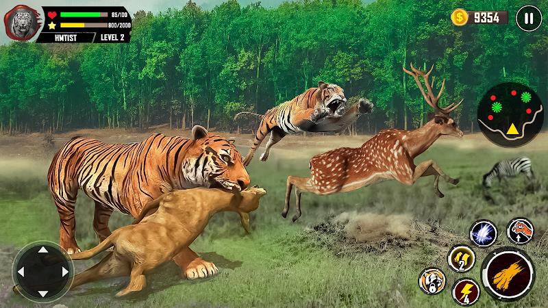 Tiger Simulator 3D Animal Game Скриншот 1
