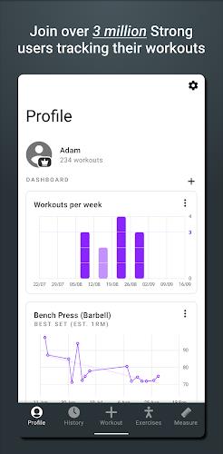 Strong Workout Tracker Gym Log應用截圖第1張