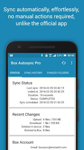 Autosync for Box - BoxSync ဖန်သားပြင်ဓာတ်ပုံ 2