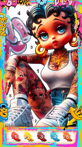 Street Art-Color by number Скриншот 2
