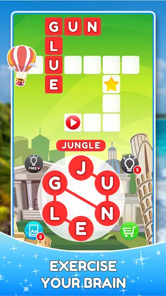 Word Travels Crossword Puzzle Captura de pantalla 3