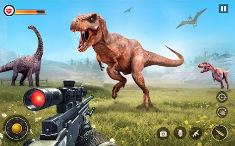 Schermata Dino Hunter Sniper 3d: Dinosaur Free FPS Shooting 2