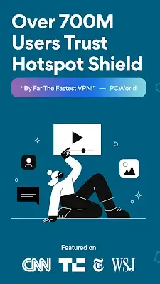 HotspotShield VPN & Wifi Proxy Tangkapan skrin 1