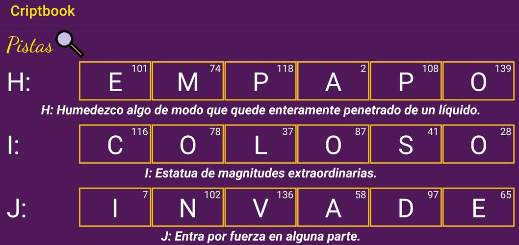 Criptogramas Literarios應用截圖第4張