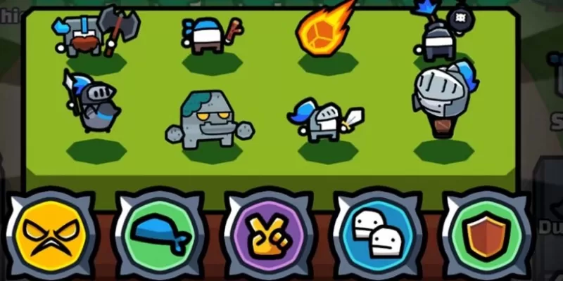 Vielfältige Truppe niedlicher Krieger mit einzigartigen Fähigkeiten