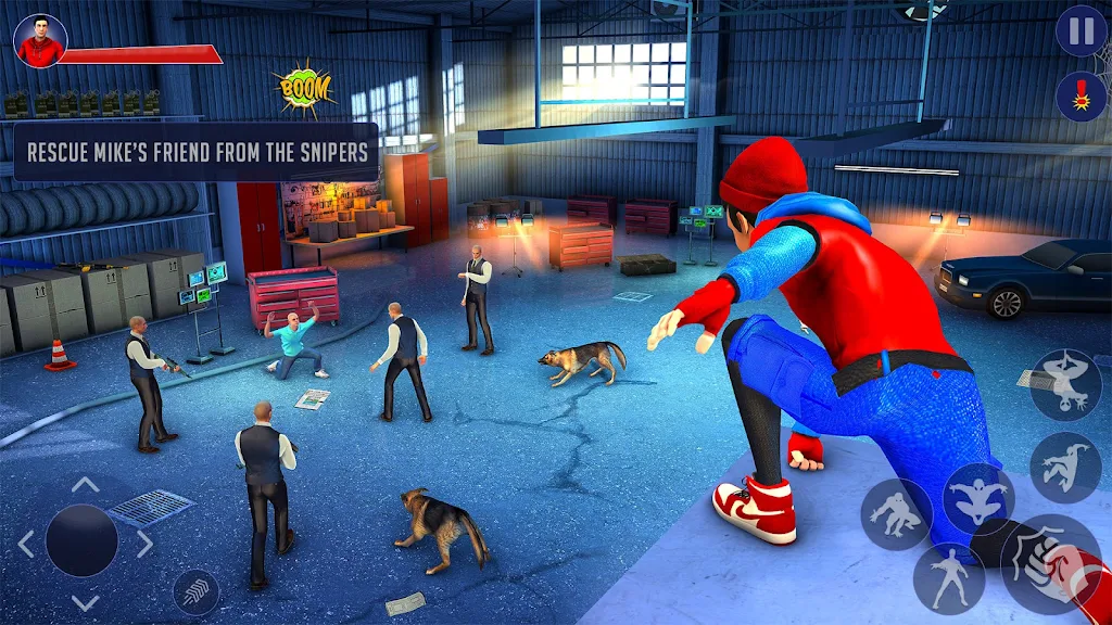 Flying Spider Fight Hero Games Скриншот 2