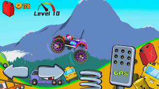 Kids Monster Truck Racing Game Schermafbeelding 4